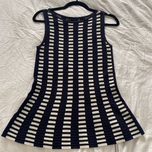 Ann Taylor Peplum Sleeveless Knot Top, XS